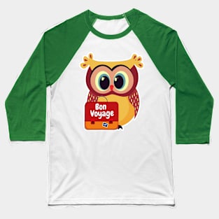 Owl traveling Baseball T-Shirt